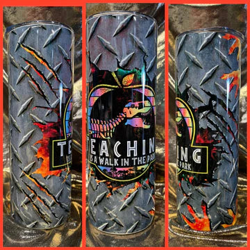 Teaching is a Walk in the Park Apple tumbler