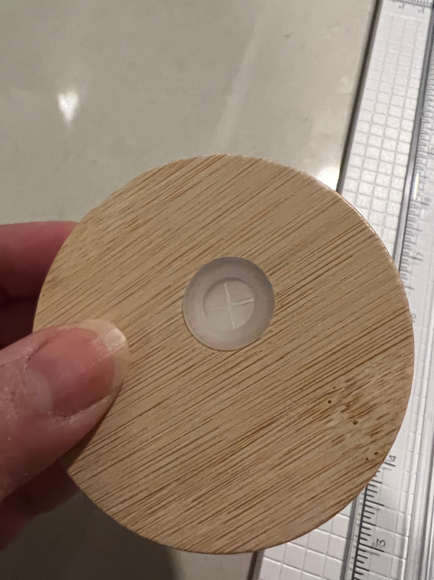 Bamboo Lid with rubber seal
